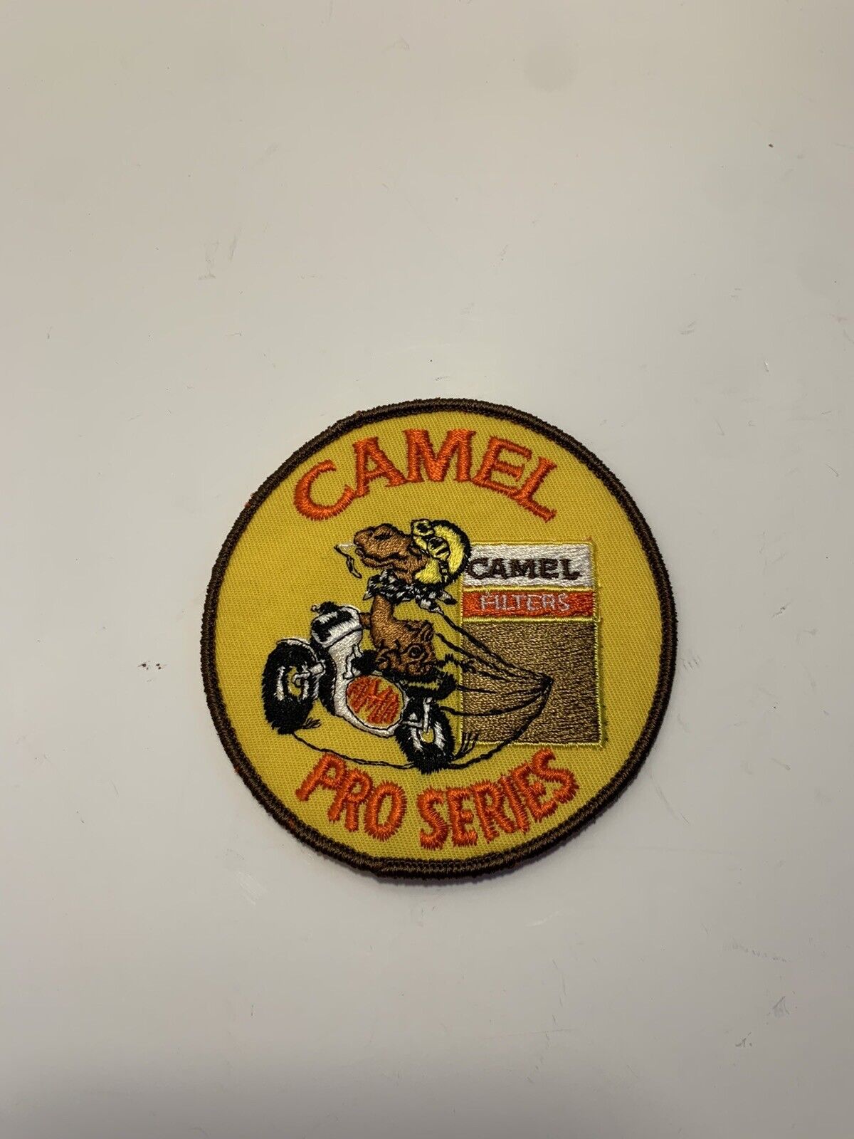 Camel Pro Series Patch Embroidered Vintage 4”x4”