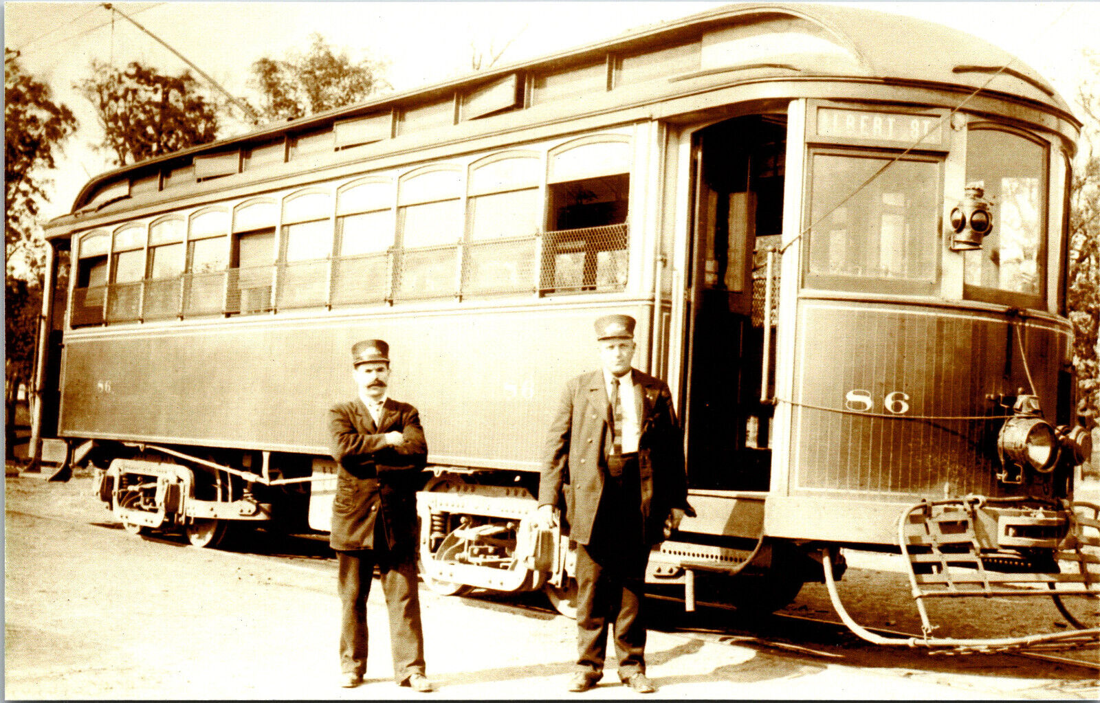 Y&O Mahoning Ohio Railway Postcard Trolley Interurban Tram RPPC Reprint