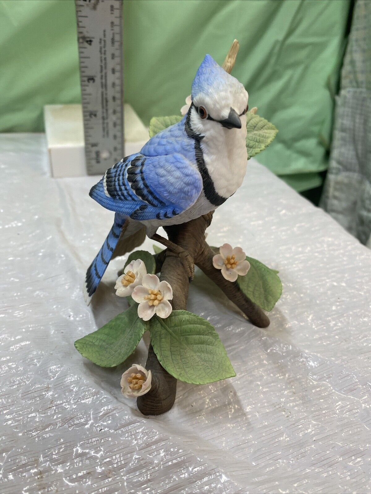 Lenox Female Blue Jay Porcelain Garden Bird Sculpture 1995
