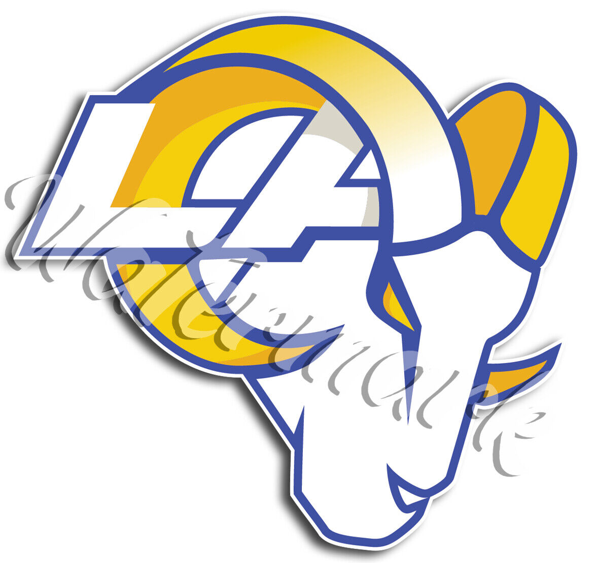 Los Angeles Rams NEW Combo Logo Sticker / Decal 10 Sizes with TRACKING