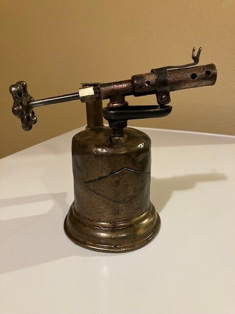 Vintage Antique Brass Blow Torch Brass Untested-Preowned steampunk