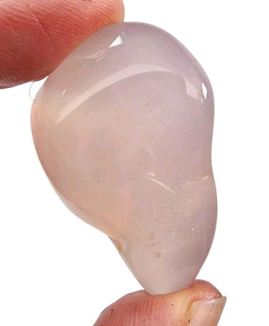 Pink Chalcedony Crystal Polished Stone 19.3 grams