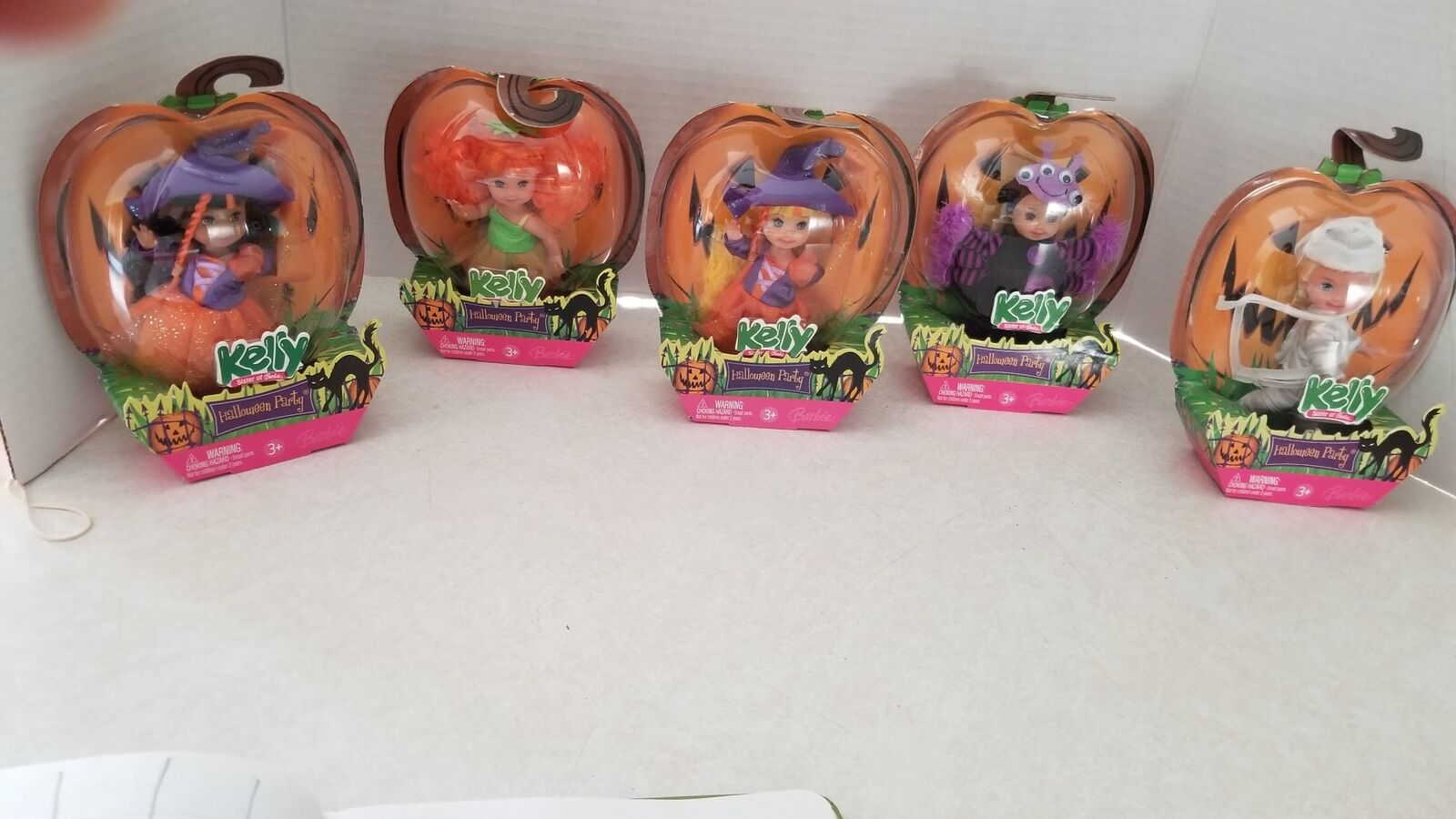 2006 Mattel Complete Set Of 5 Halloween Party Kelly Dolls New O4