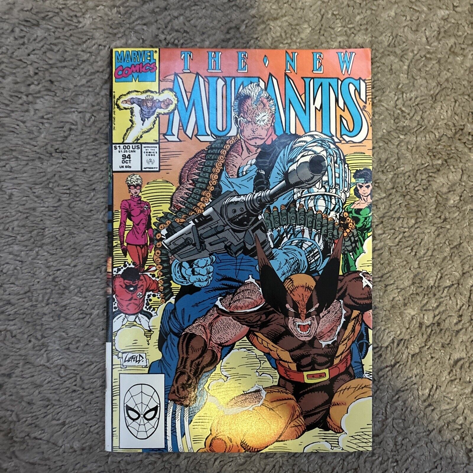 NEW MUTANTS #94; Rob Liefeld; Wolverine; Cable; VF/NM condition; Marvel Comics