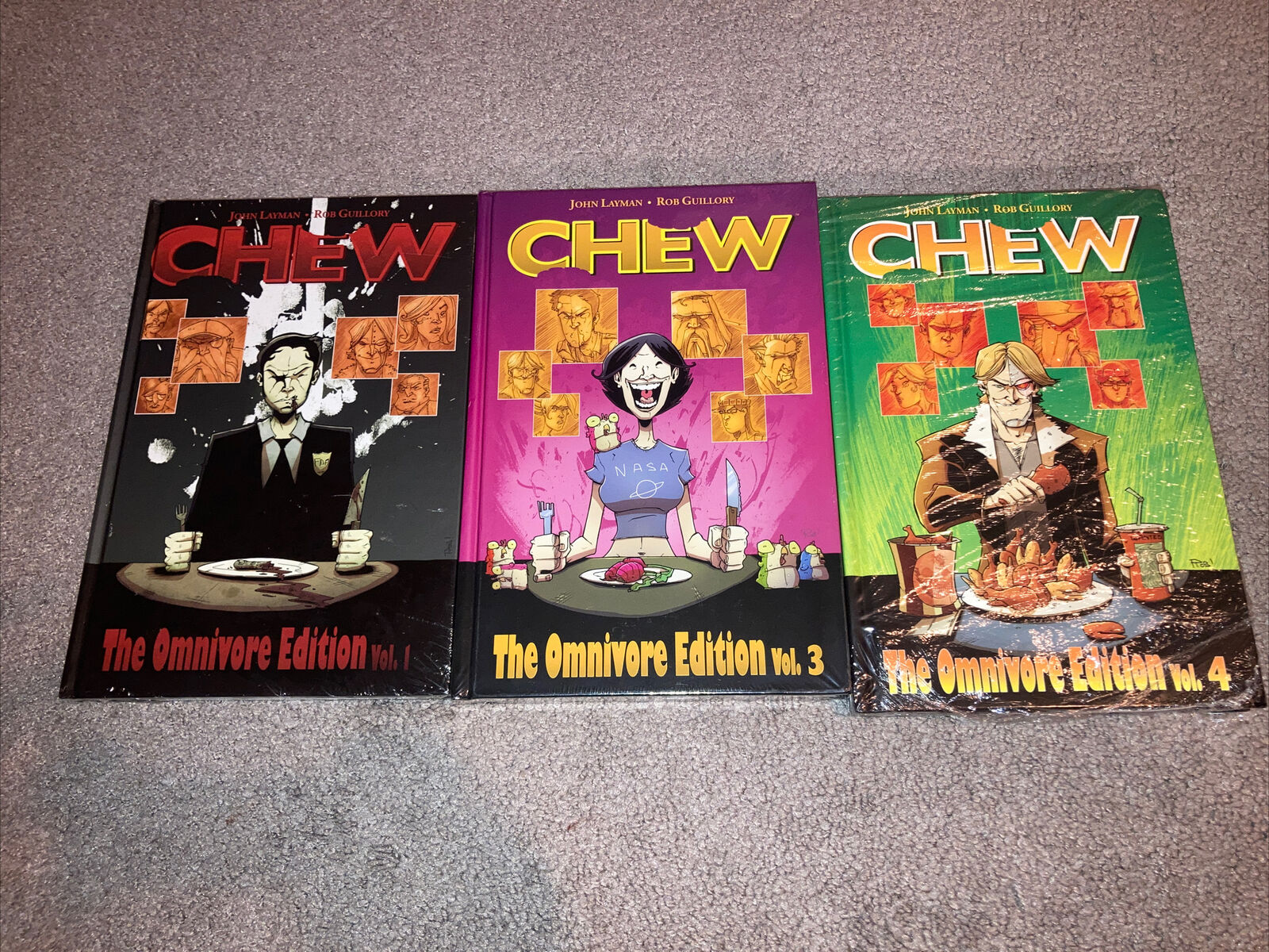Chew The Omnivore Edition Volume 1-4 Image Hardcover NEW SEALED Layman Lot Of 3