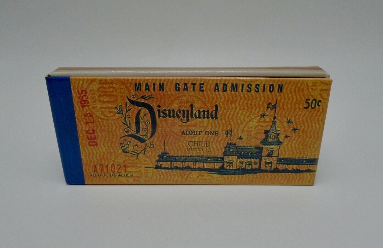 Disneyland Child Ticket Boxed Set 4 Pin Set