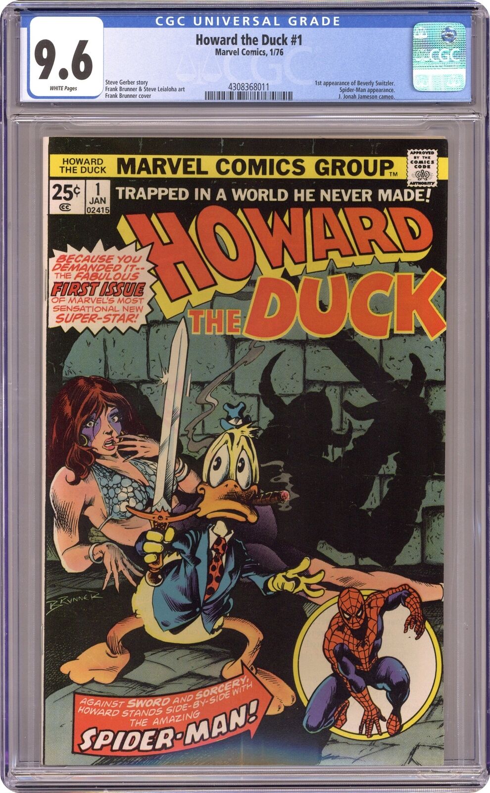 Howard the Duck #1 CGC 9.6 1976 4308368011