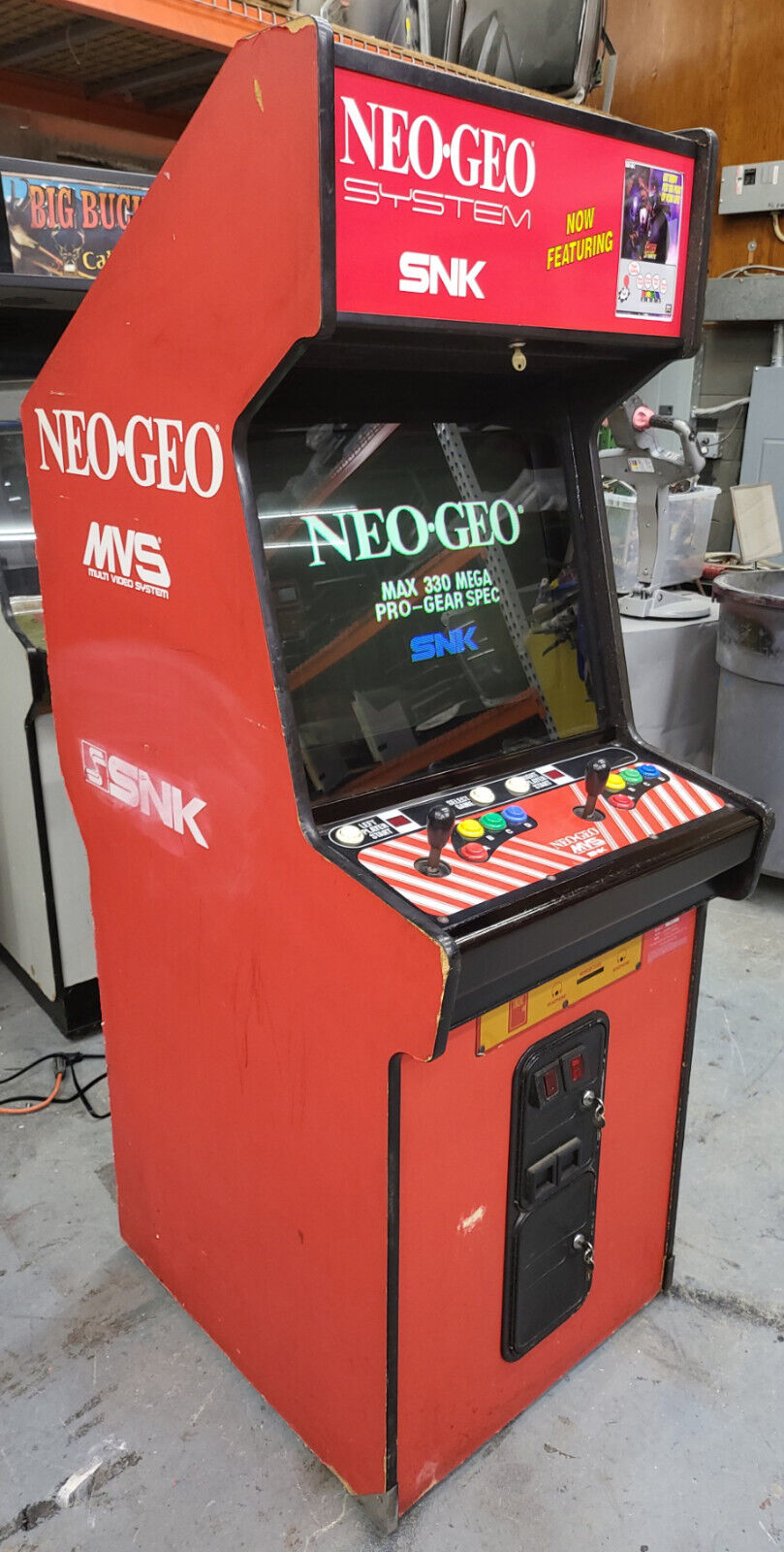 NEO GEO 1 Slot (Fighters History Dynamite) Stand Up Classic Video Arcade Machine