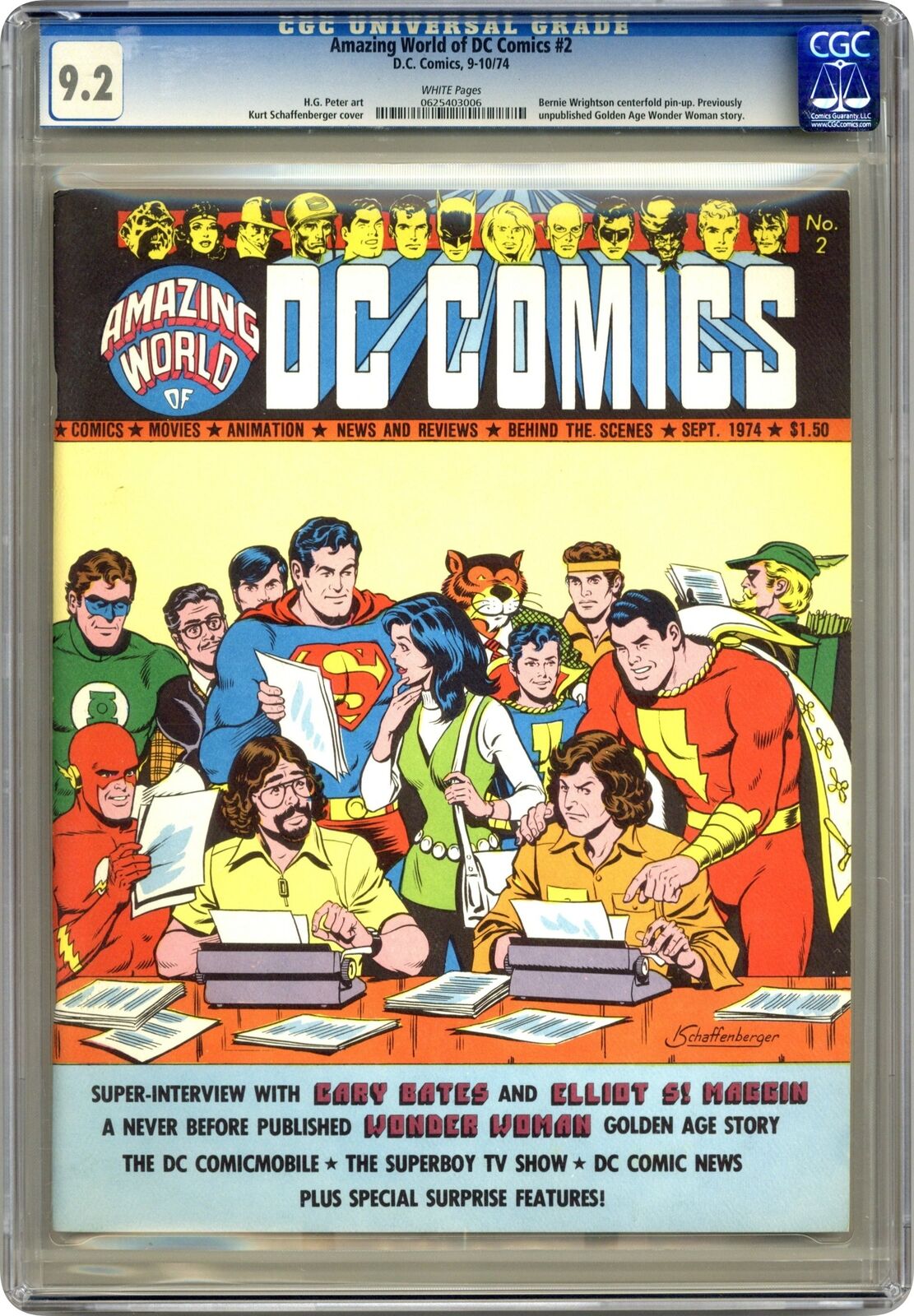 Amazing World of DC Comics #2 CGC 9.2 1974 0625403006