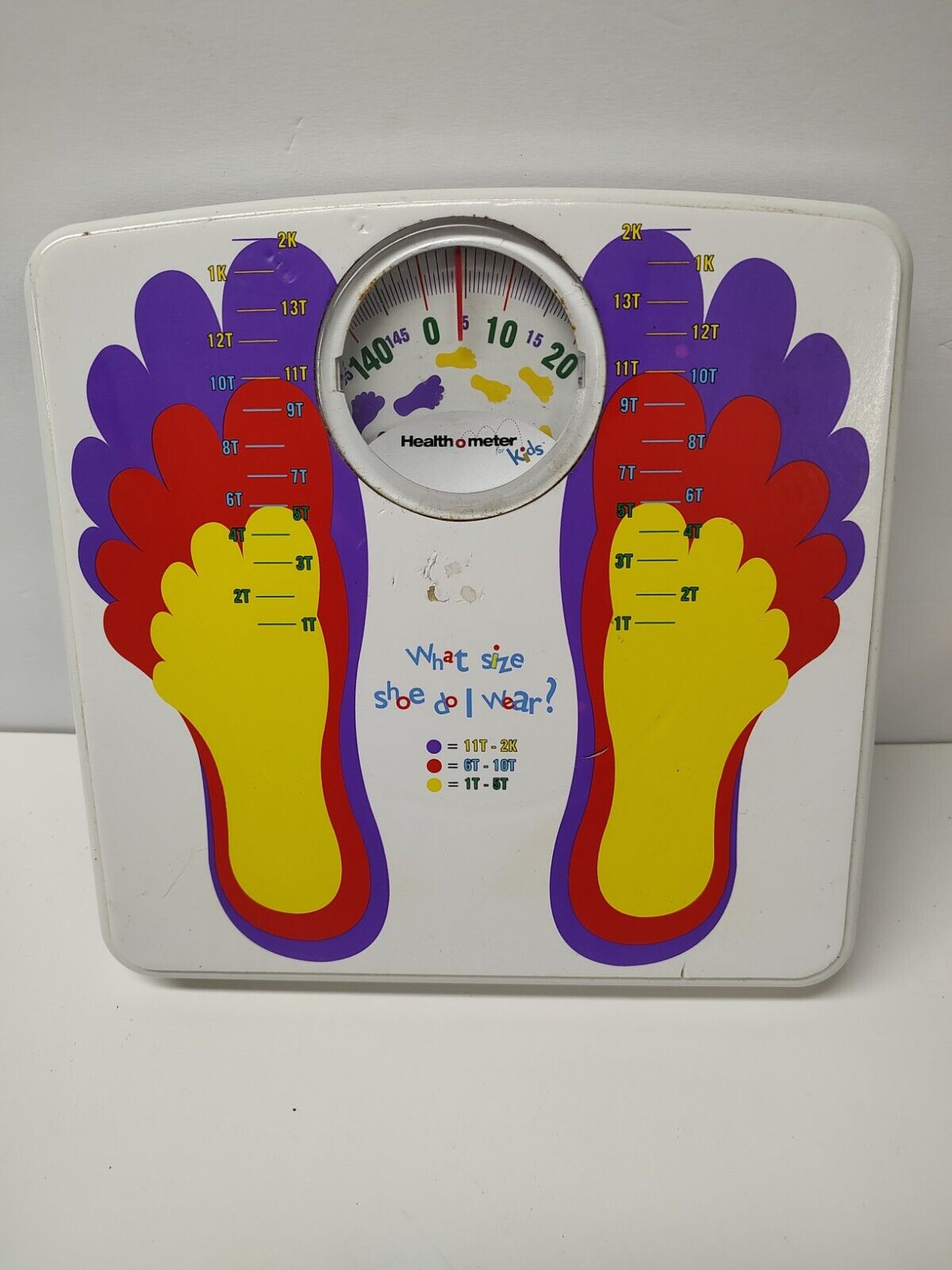 Vintage health-o-meter children's scale foot measure up to 149 lbs