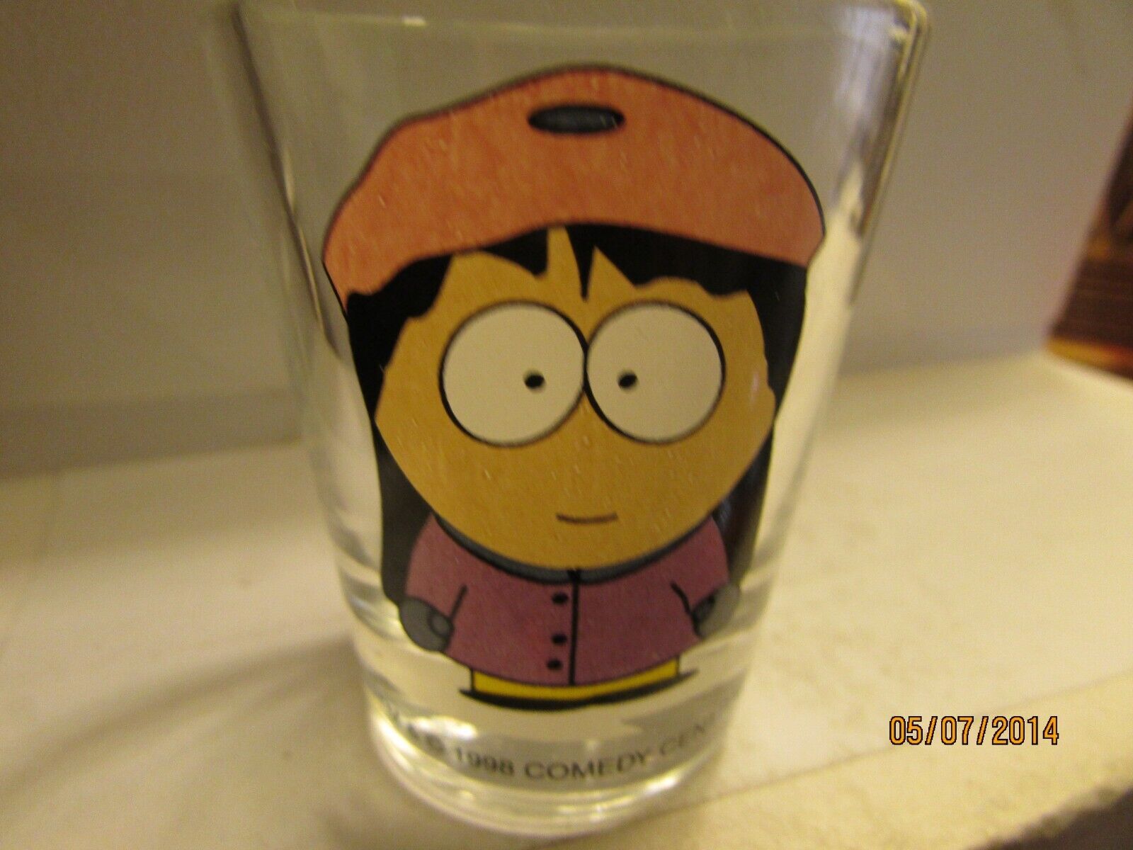 1998 South Park Souvenir Shot Glass LUCY Cartoon Sitcom- new