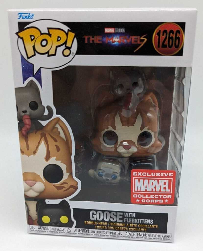 Funko Pop Goose with Flerkittens The Marvels 1266 Collector Corps Exclusive