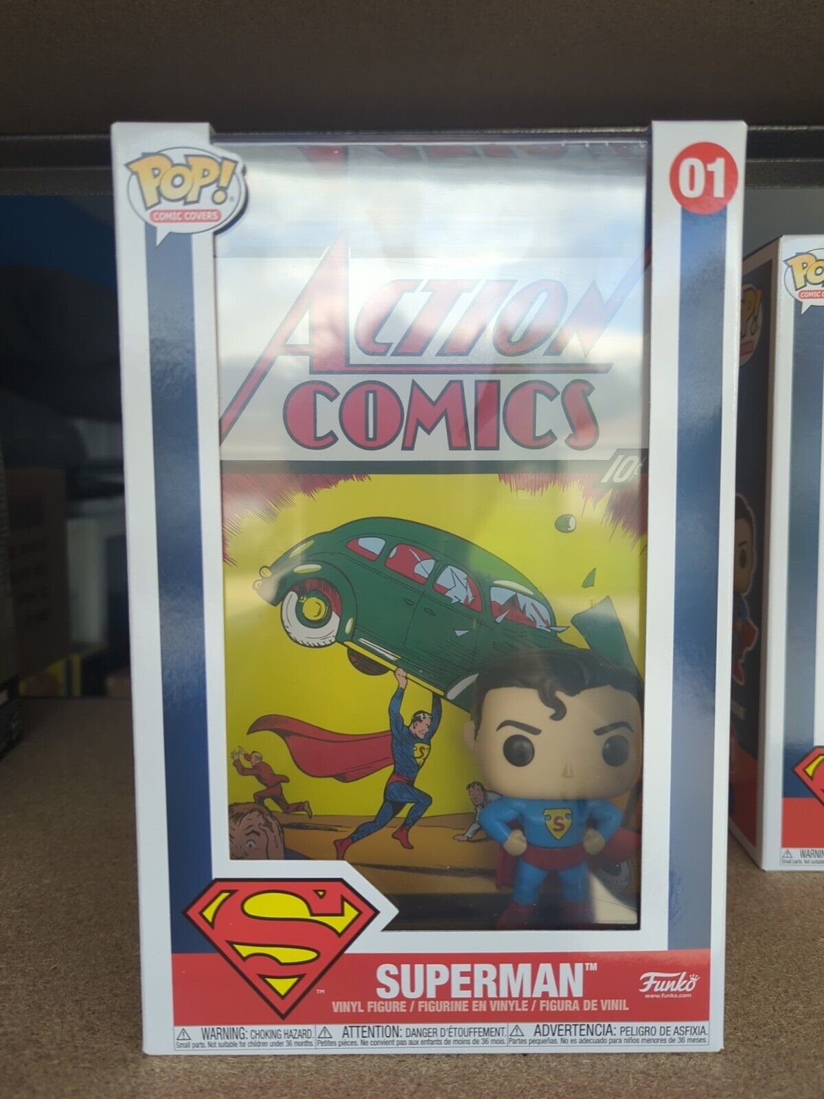 Superman Action Comics #1 Funko Pop Comic Covers 01 Vinyl Figure Brand NEW
