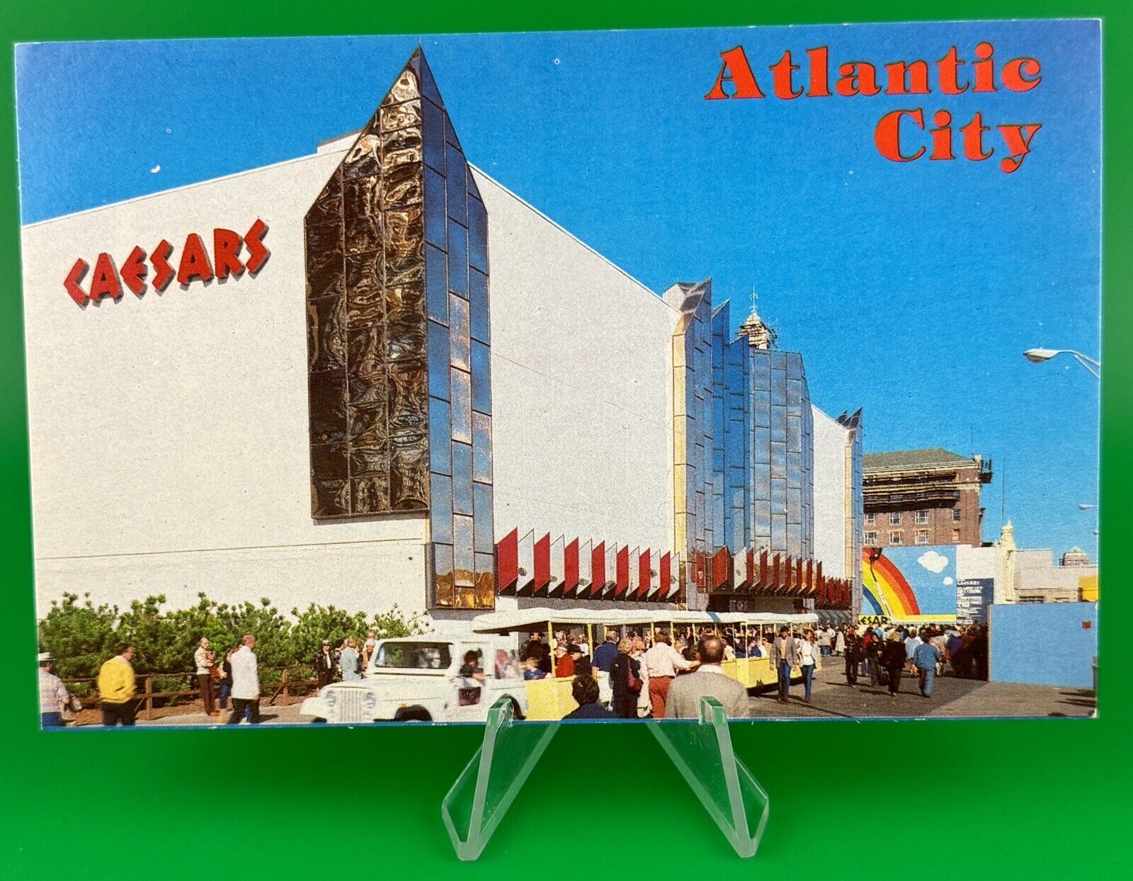 Vintage Souvenir Postcard Caesars Boardwalk Regency Hotel Casino Atlantic City