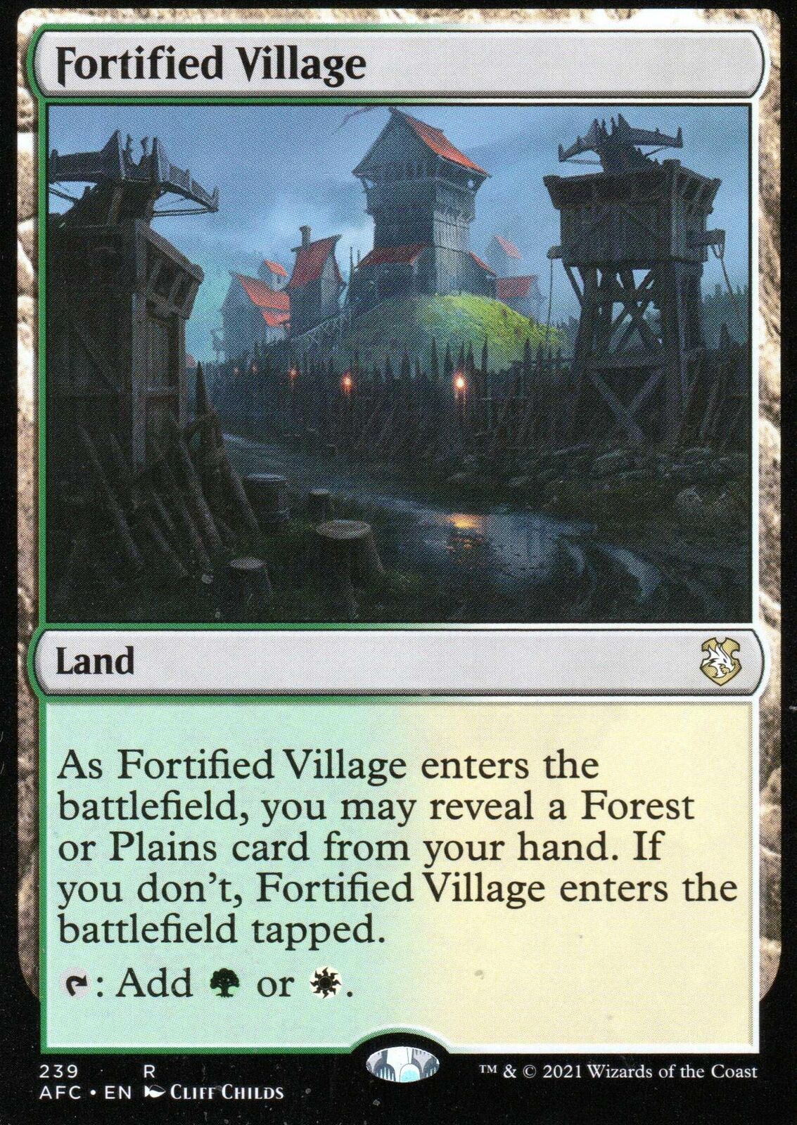 2x Fortified Village | NM/M | Commander: Forgotten Realms | Magic MTG