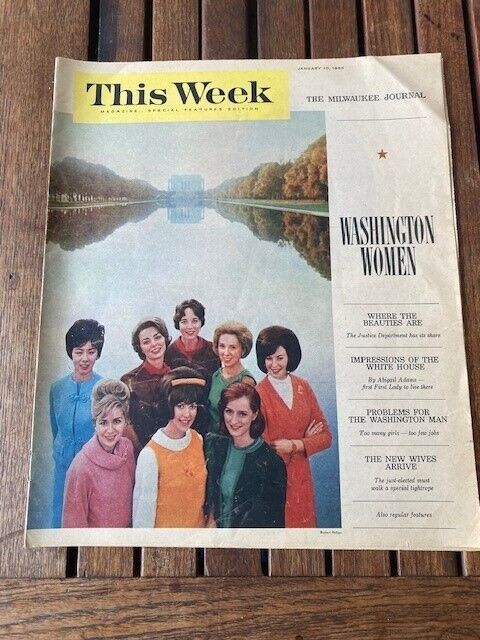 This Week Magazine Milwaukee Journal January 10, 1965 Washington Women Special