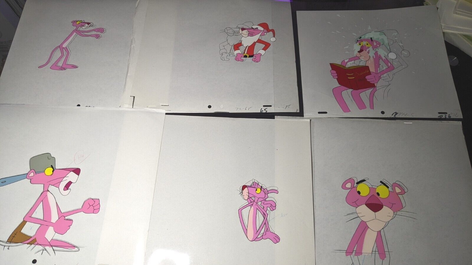 PINK PANTHER Animation Cel  Production Art Vintage cartoons WHOLESALE I12