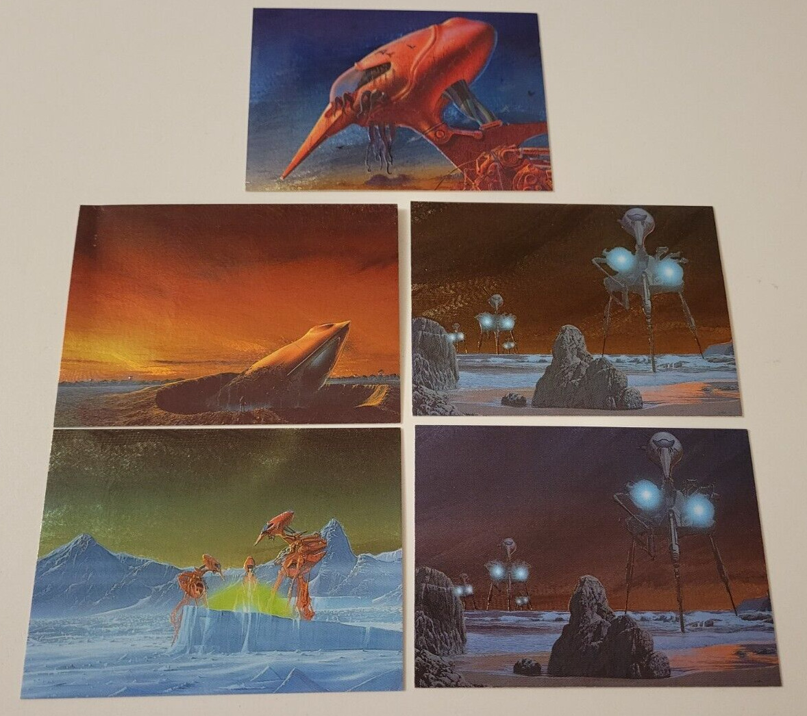 1993 ROGER DEAN FPG Metallic Storm CHASE INSERT CARDS MS2 MS3 MS4 MS5 MS5 NM/MT