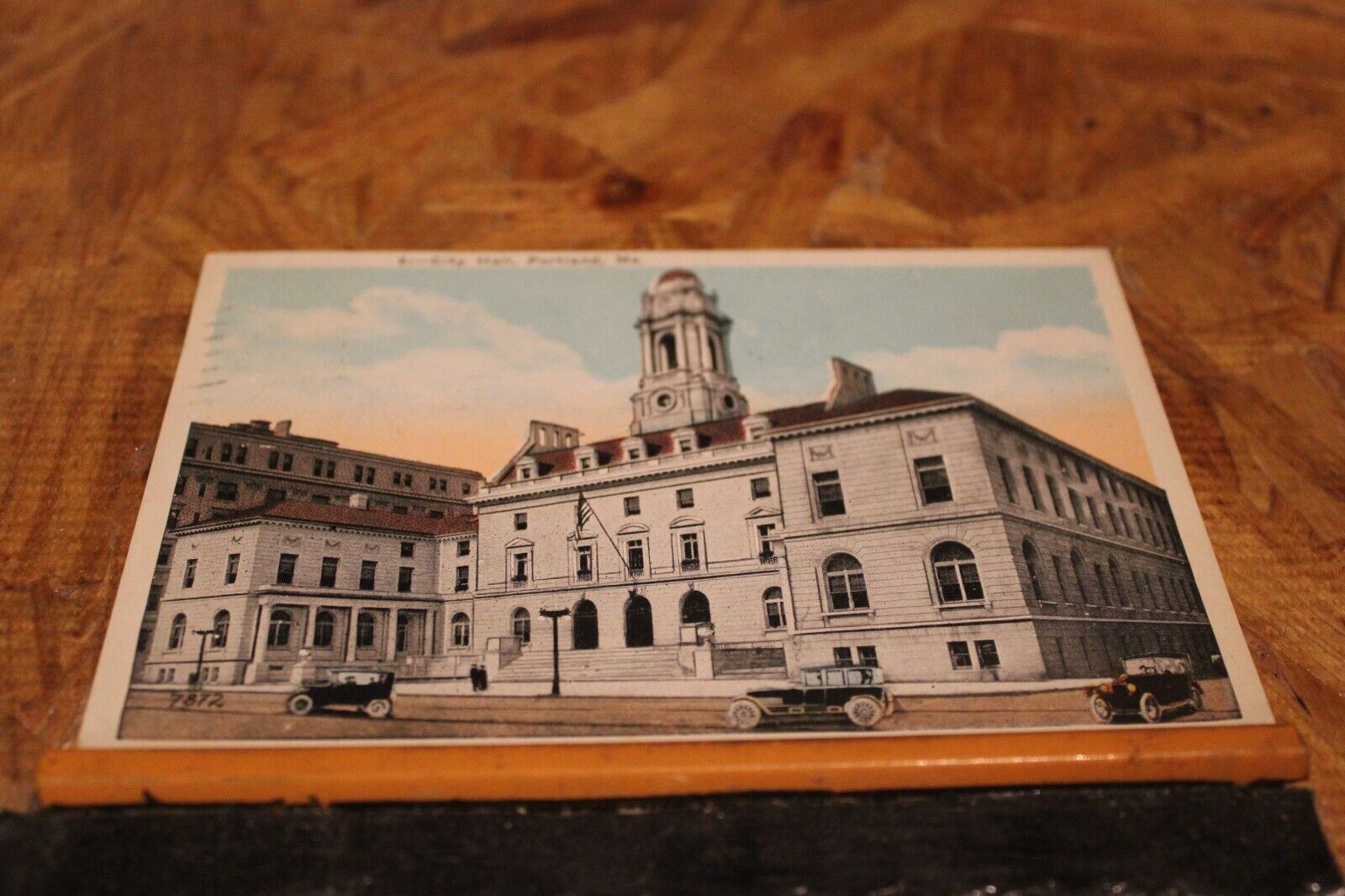 Postcard-X-City Hall, Portland, Maine-White Border-Posted 1923