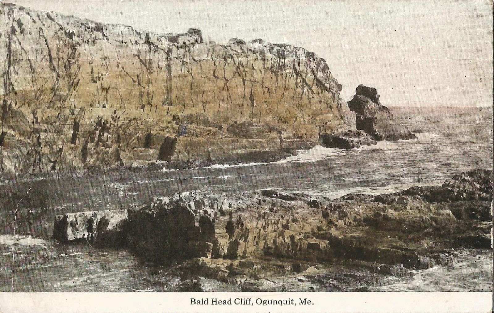 Postcard Maine Ogunquit Bald Head Cliff York County c1907-15