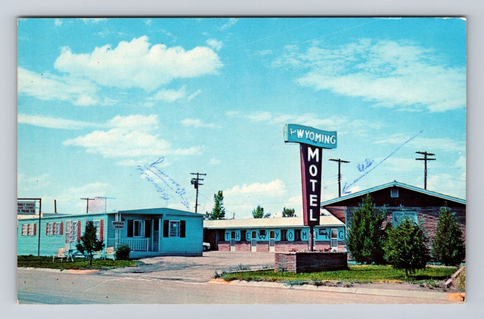 Upton WY-Wyoming, Wyoming Motel, Advertising, Antique Vintage Souvenir Postcard