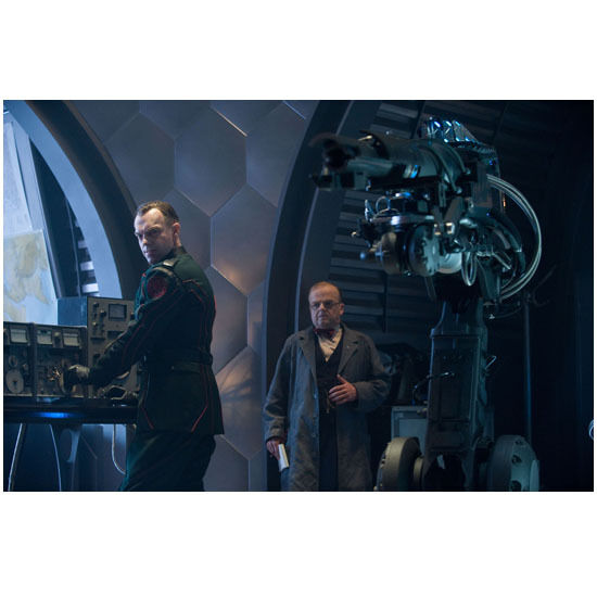 Hugo Weaving as Johann Schmidt with Toby Jones as Dr. Zola 8 x 10 Inch Photo