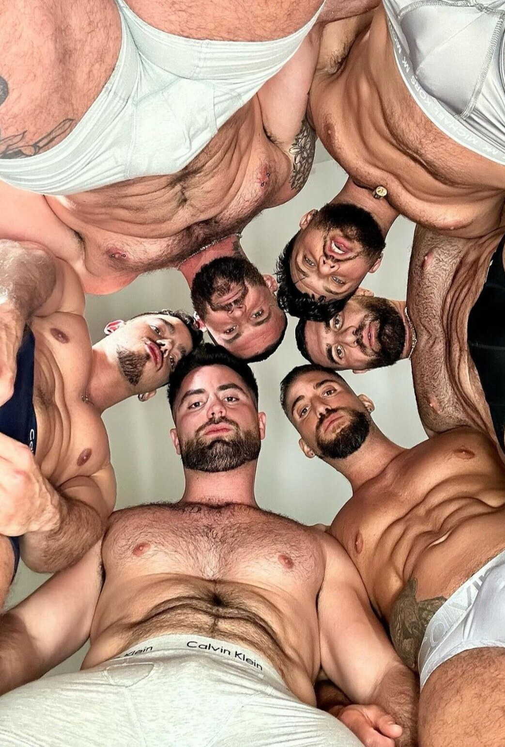 Shirtless Male Beefcake Muscular Bearded Men POV Circle Hunk PHOTO 4X6 H666