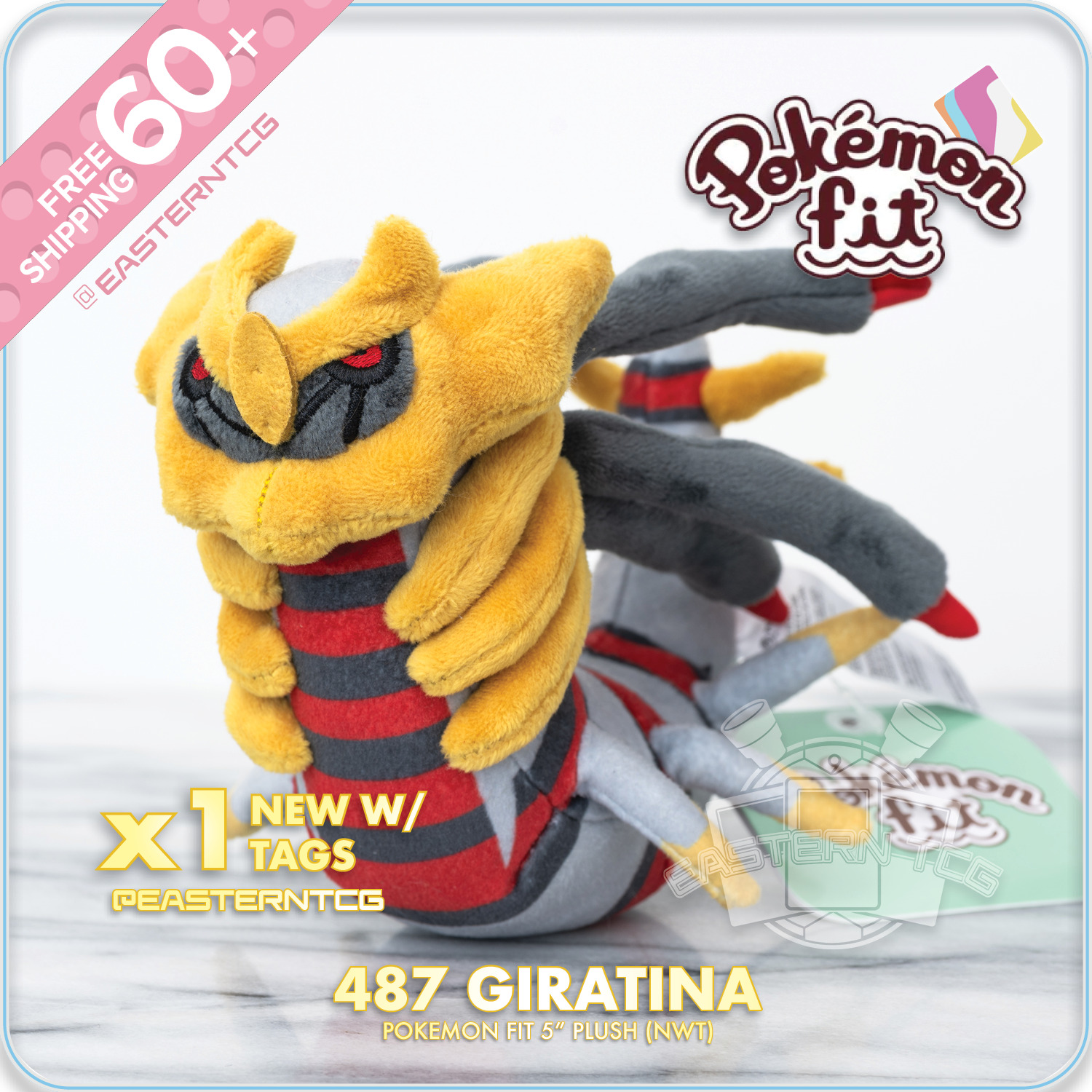 PLUSH 487 Giratina Origin Forme – Pokemon Fit – Official 5\