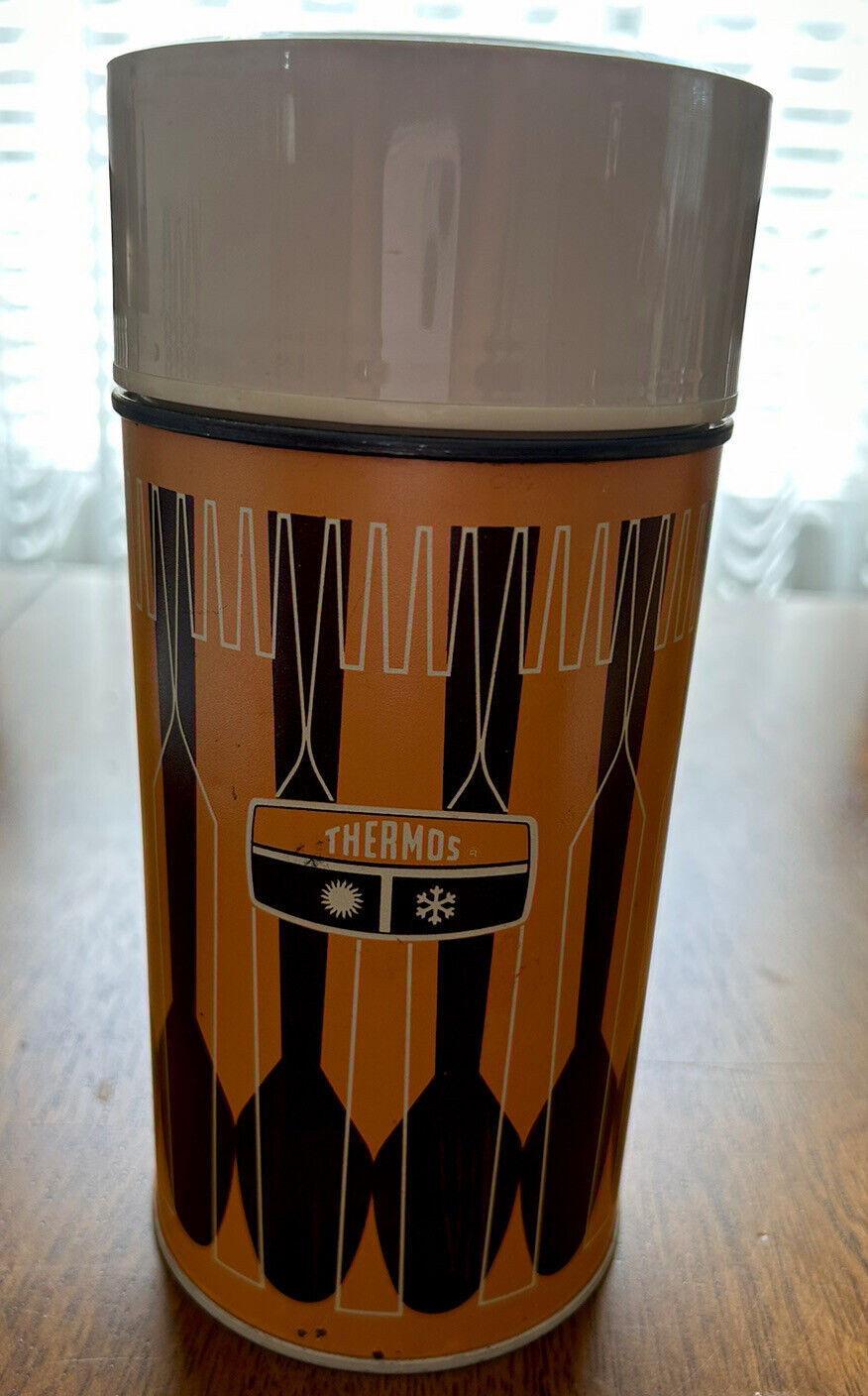 Vintage Thermos King-Seeley Thermos Co  Bottle no. 7263 Spoons Pattern