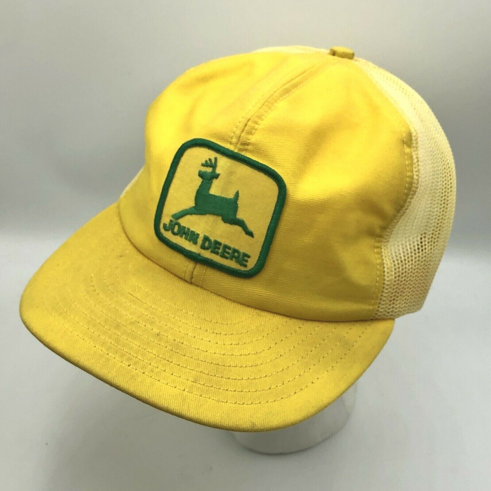 Vintage John Deere Snapback Louisville Trucker Mesh Snapback Patch Hat Cap USA