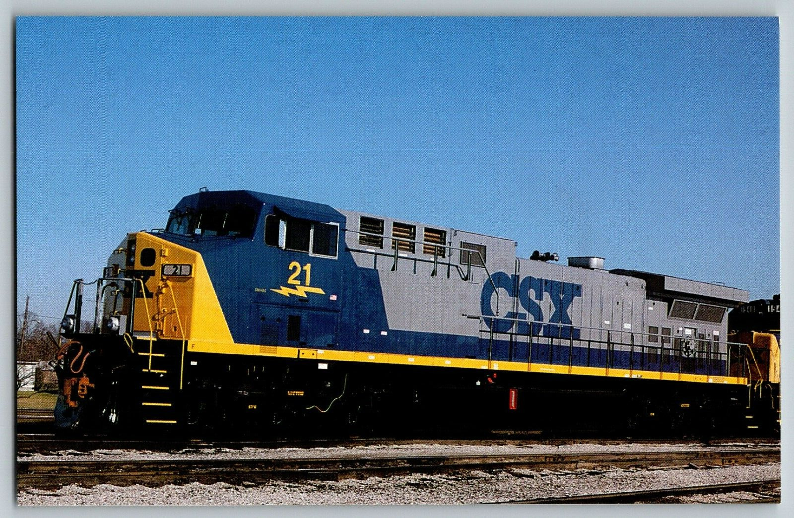 Willard, Ohio -New Gen Electric AC440CW, CSX #21 - Train - Vintage Postcard