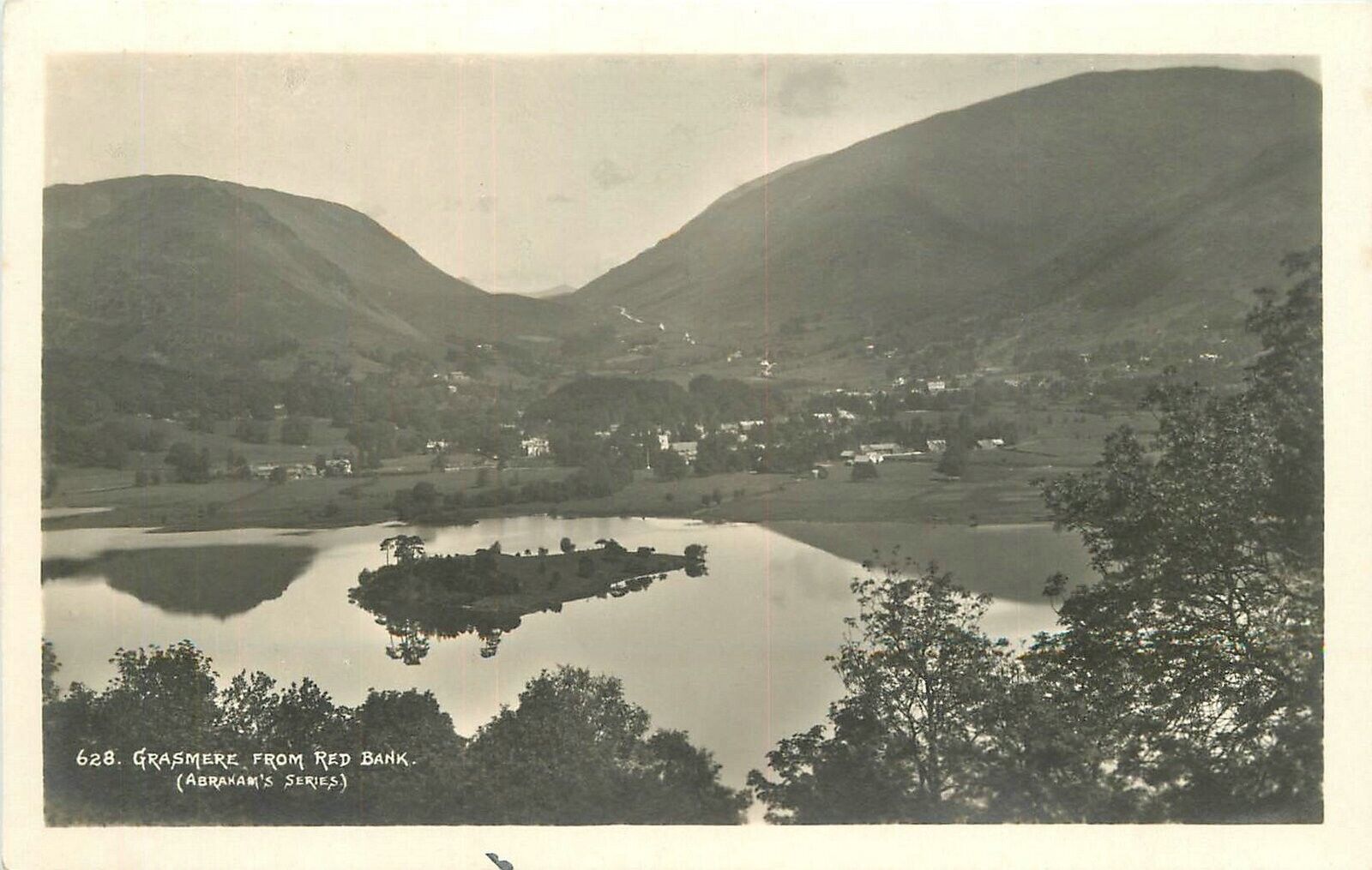 Postcard RPPC UK 1920s UK Lake District Grasmere Red bank Abraham Series 23-9221