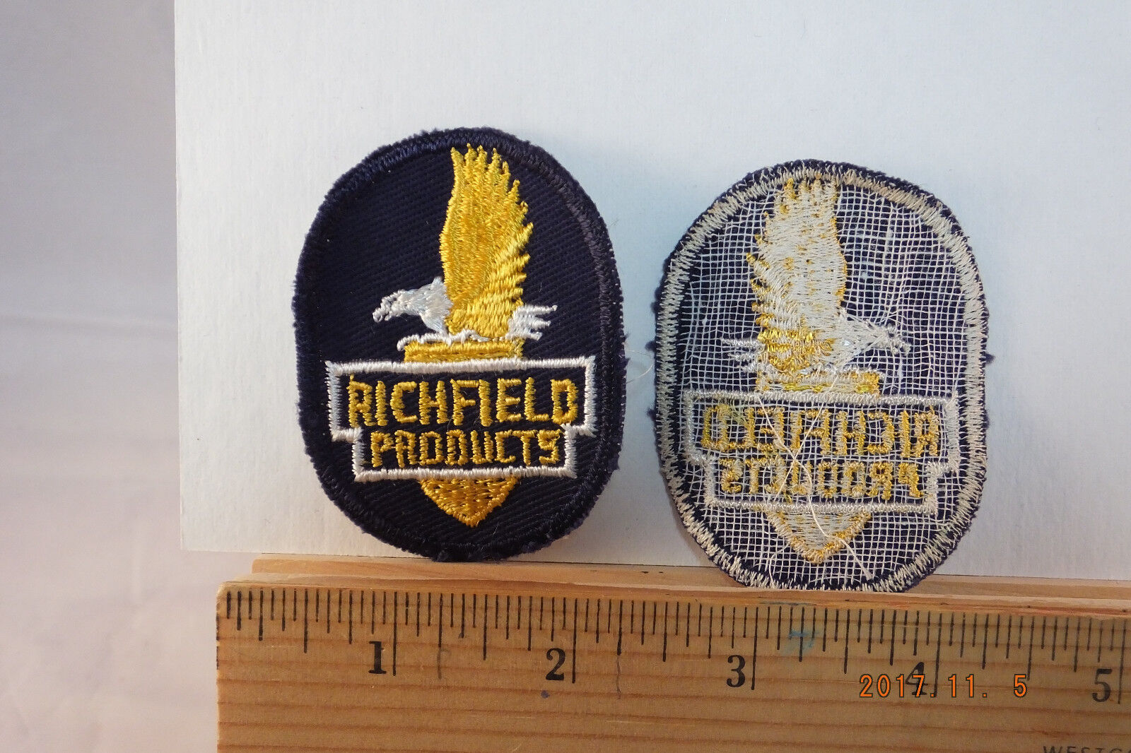 Vintage Richfield Products Gasoline Service Dealer Uniform Sew-on Patch NOS