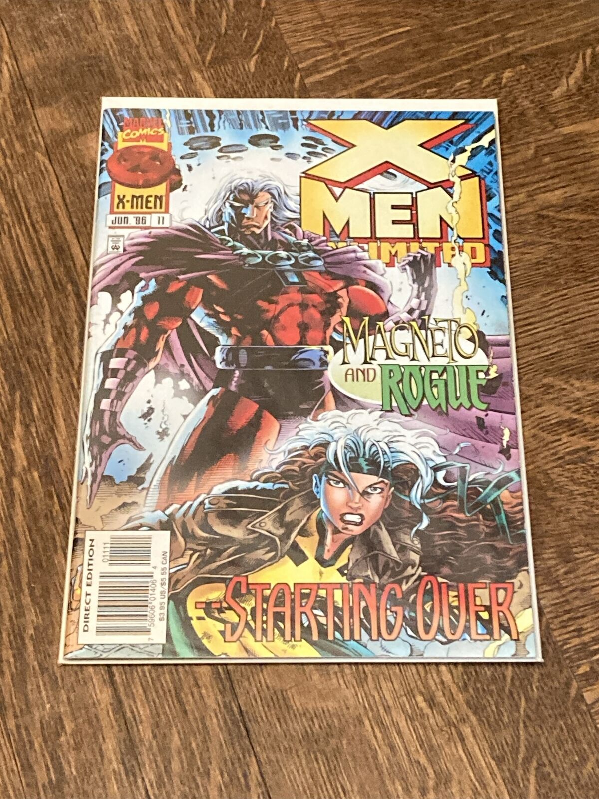 X-Men Unlimited Comic Book Marvel Comics #11 June 1996 Starting Over-B&B