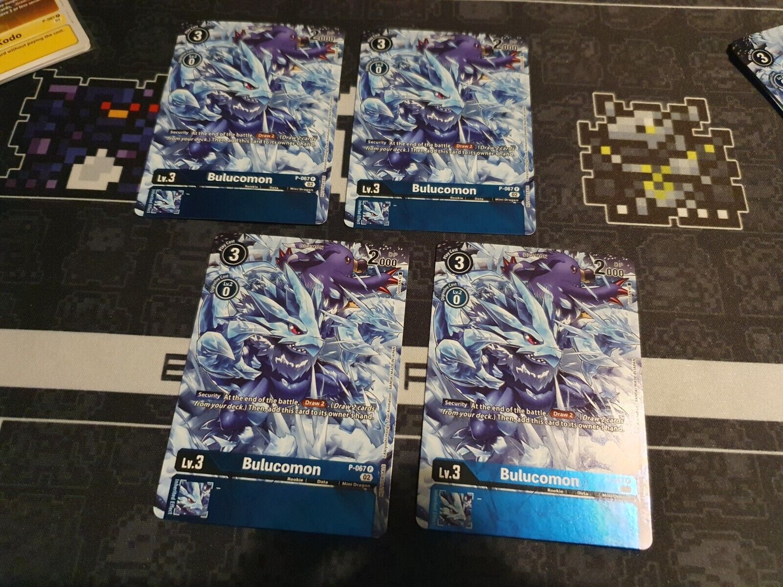 Bulucomon P-067 x4 Alt Art Tournament Pack Near Mint Unplayed Digimon Card