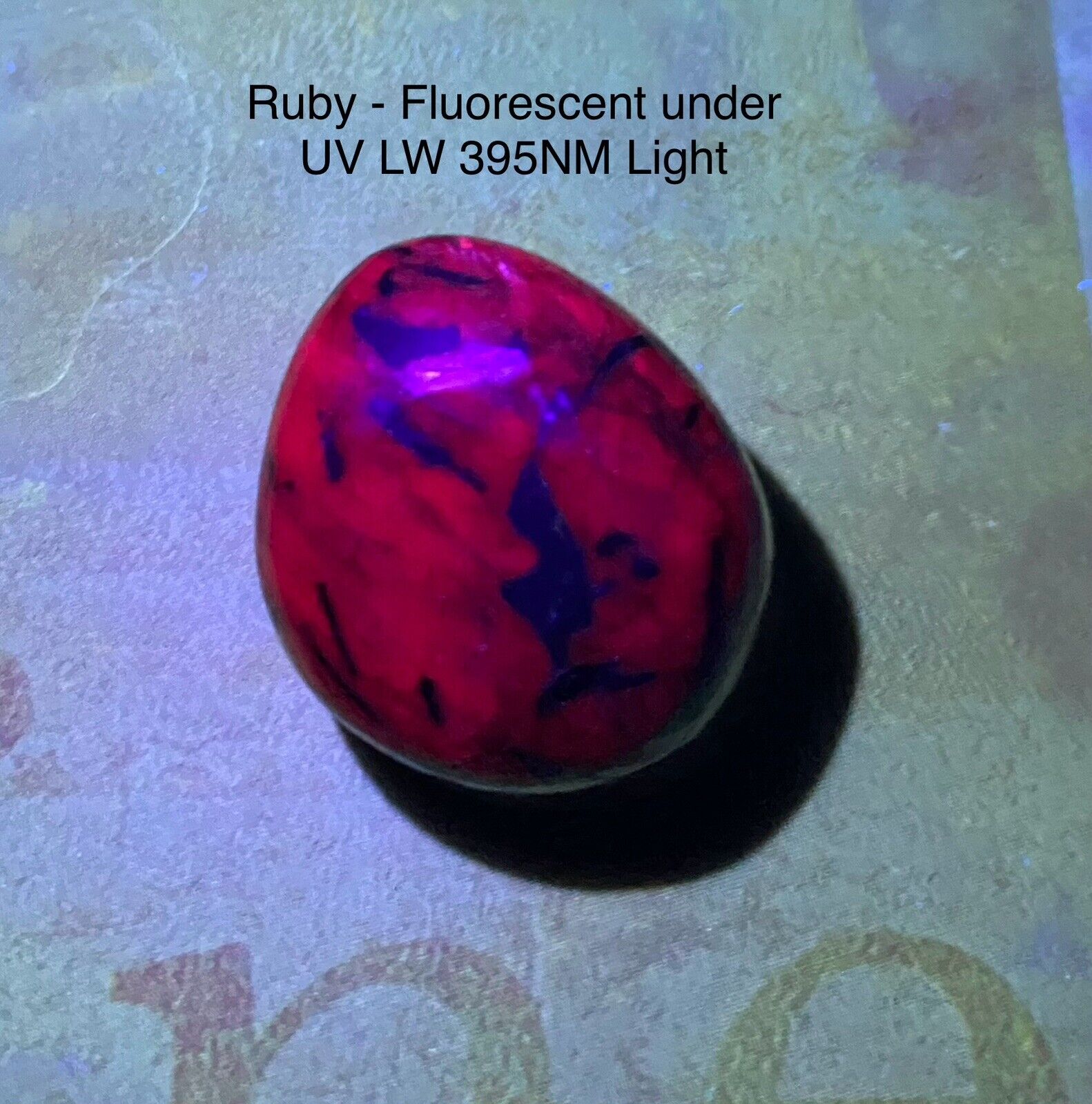 Ruby Genuine Polished Stone from India 22g RARE
