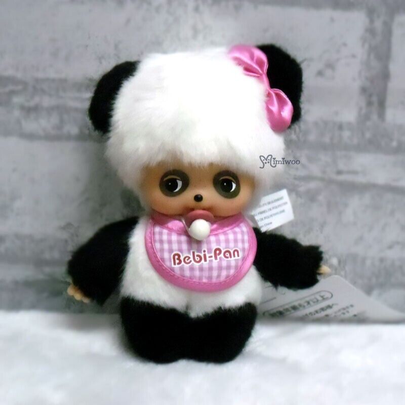 233170 Monchhichi Baby Bebichhichi S Size Panda Bebi Panchhichi Girl ~ RARE ~