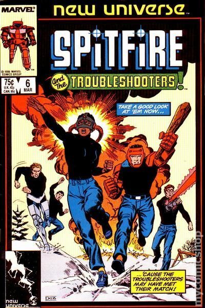 Spitfire and the Troubleshooters #6 VF 8.0 1987 Stock Image