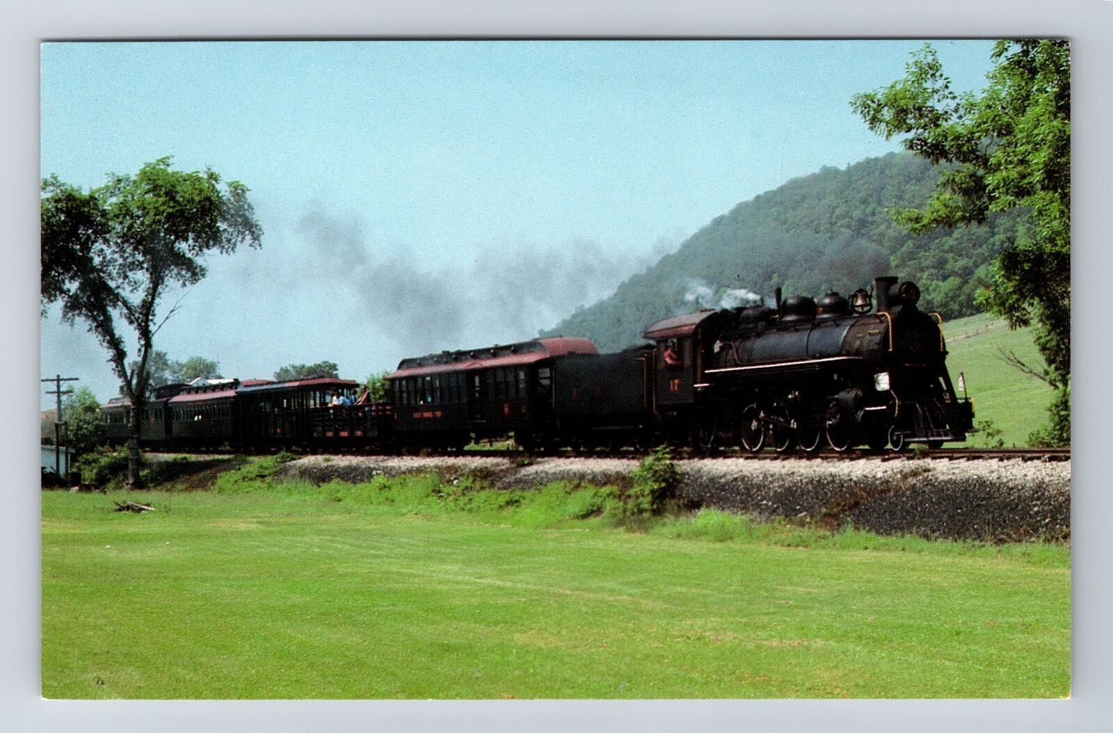 East Broad Top Railroads Locomotive Number 17, Transportation Vintage Postcard