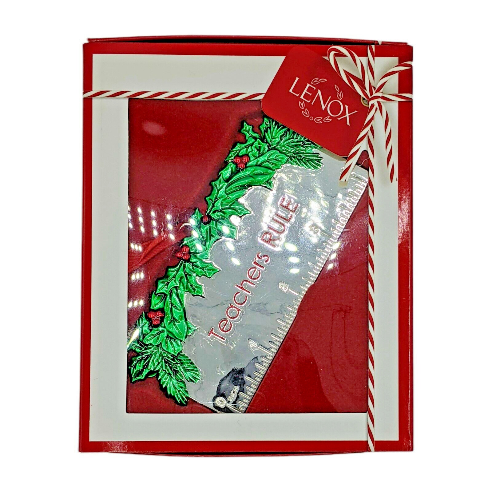 Lenox Teachers Rule Christmas Ornament New In Box Holiday Gift School 