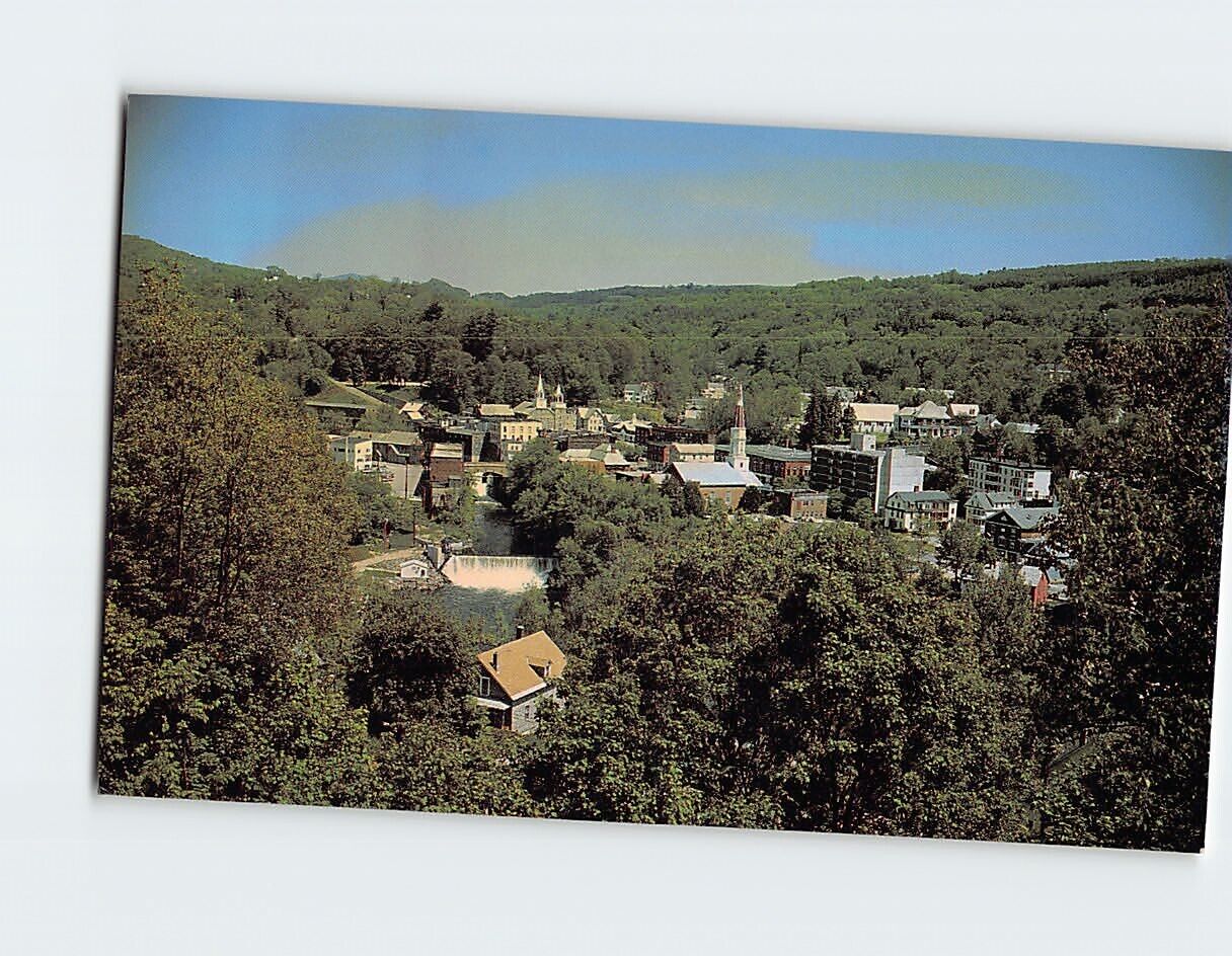 Postcard Birdseye View of Springfield Vermont USA