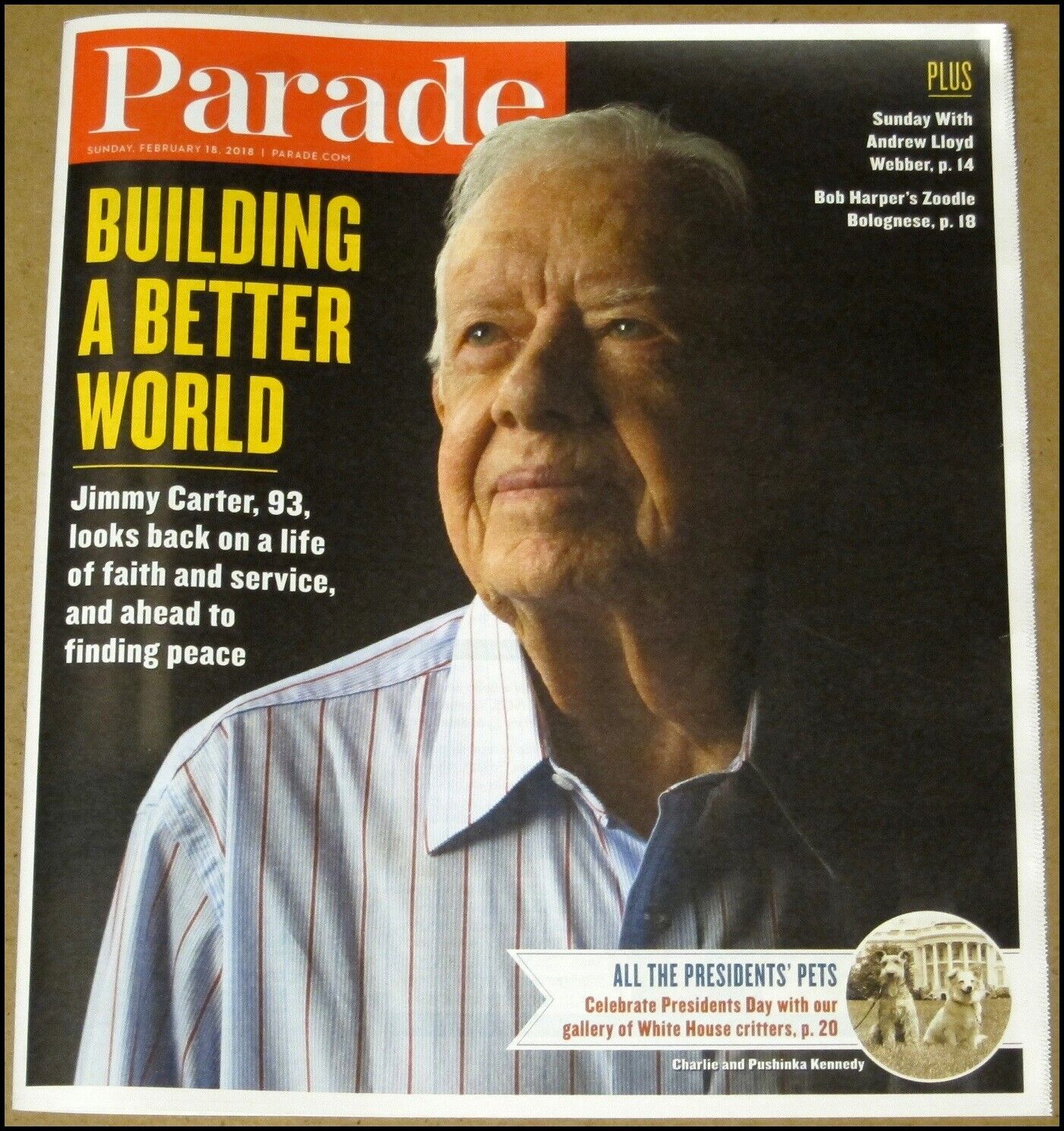 2/18/2018 Parade Newspaper Magazine President Jimmy Carter February 18