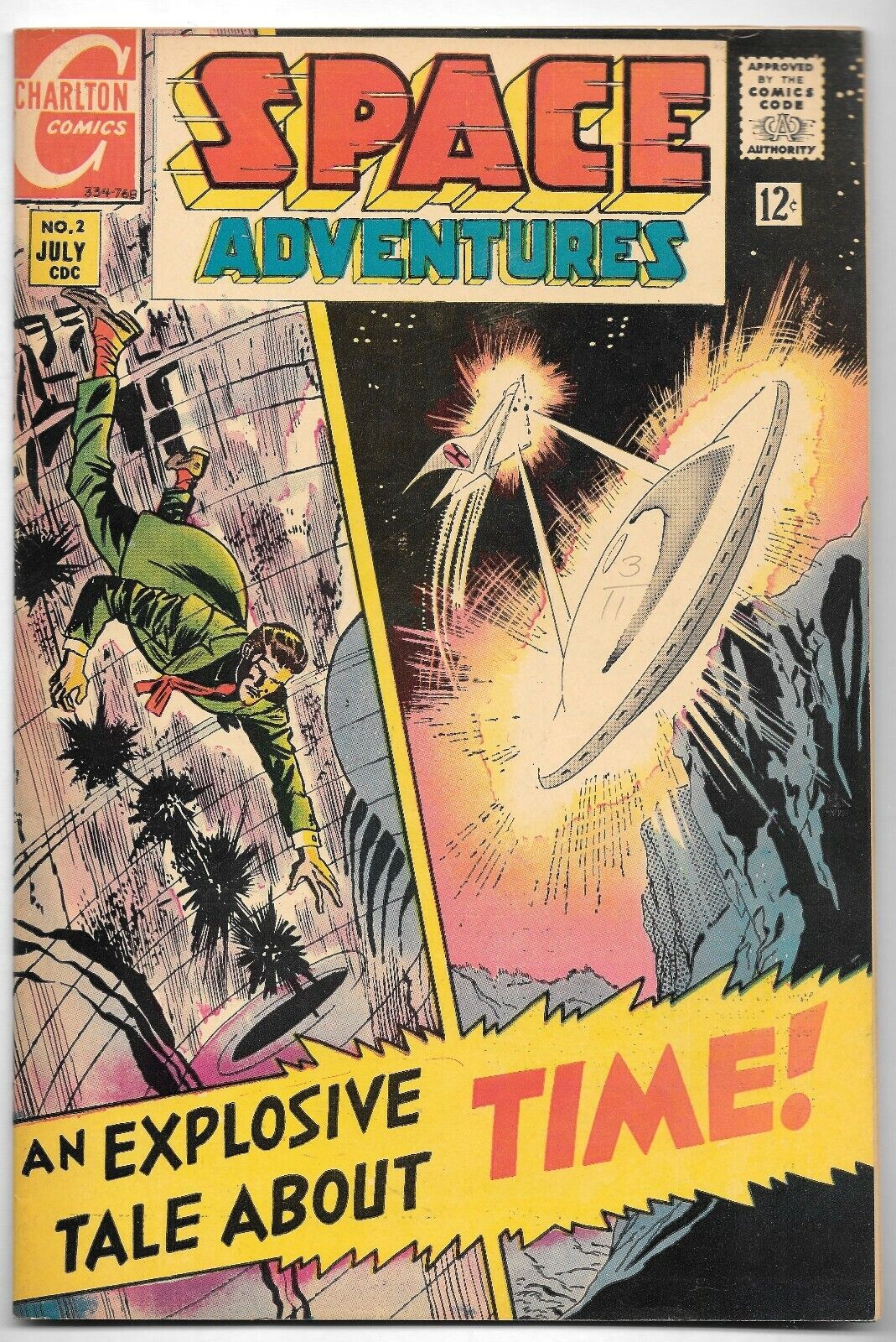 #2 Space Adventures 1968 FN+ Raw Comic