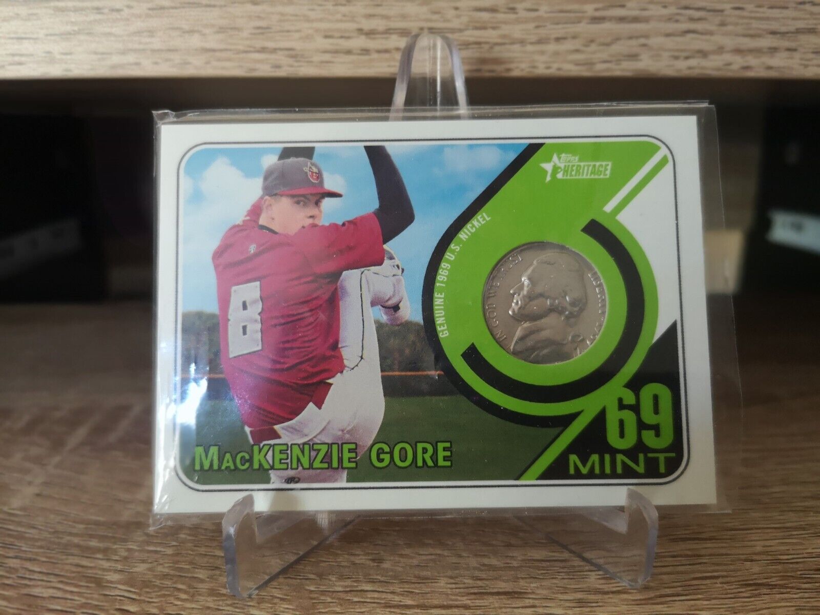 2018 MacKenzie Gore Topps Minor League 1969 Mint Coin Relics #69M-MG/99
