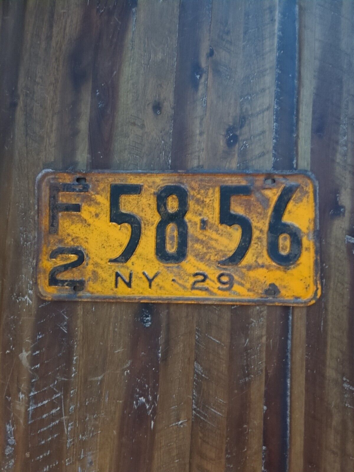 1929 New York license plate