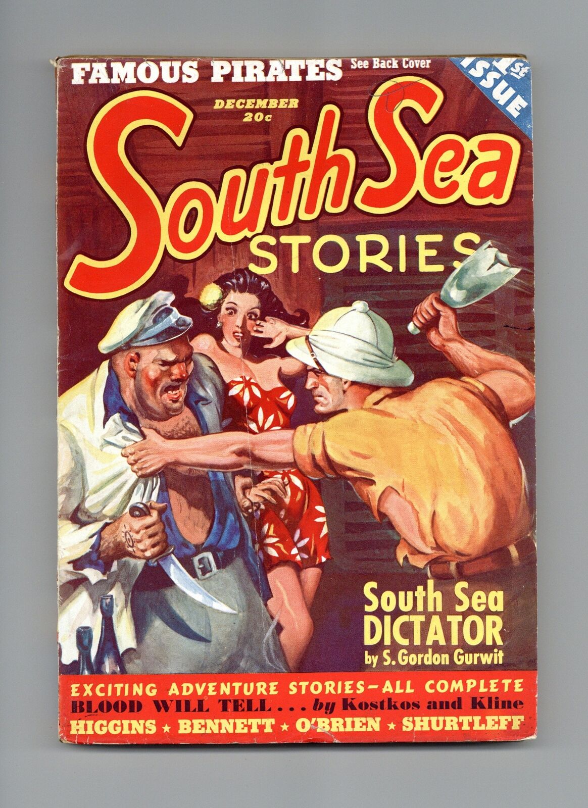 South Sea Stories Pulp Dec 1939 Vol. 1 #1 VG