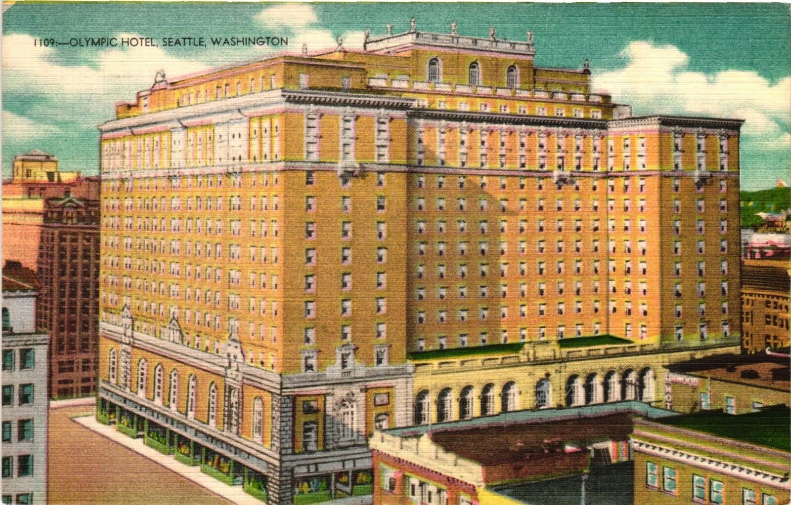 Vintage Postcard- OLYMPIC HOTEL, SEATTLE, WA.