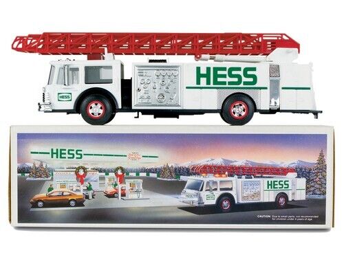 1989 HESS Fire Truck Bank MINT CONDITION NEW IN BOX