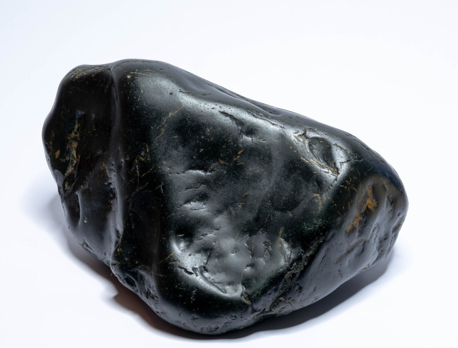 3053 Grams Black NEPHRITE JADE Natural Polished Suiseki Stone Rough from Canada