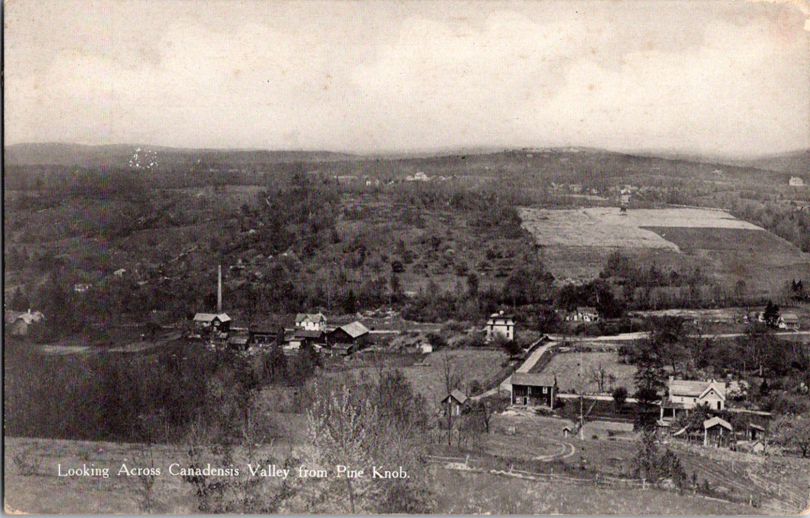 C.1910 Birds Eye View of Pine Knob Pennsylvania From Canadensis Valley Postcard 